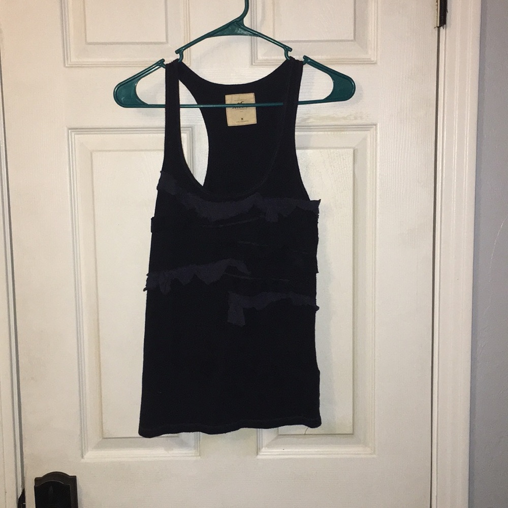 Hollister racerback navy tank